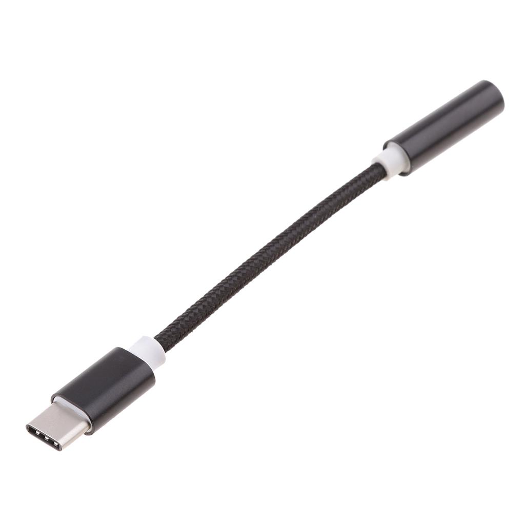 2 Pcs to 3.5mm Audio Headphone Adapter Connector,usb to 3.5mm Audio Mic F Adapter for Droid,Headphone, Devices,Black