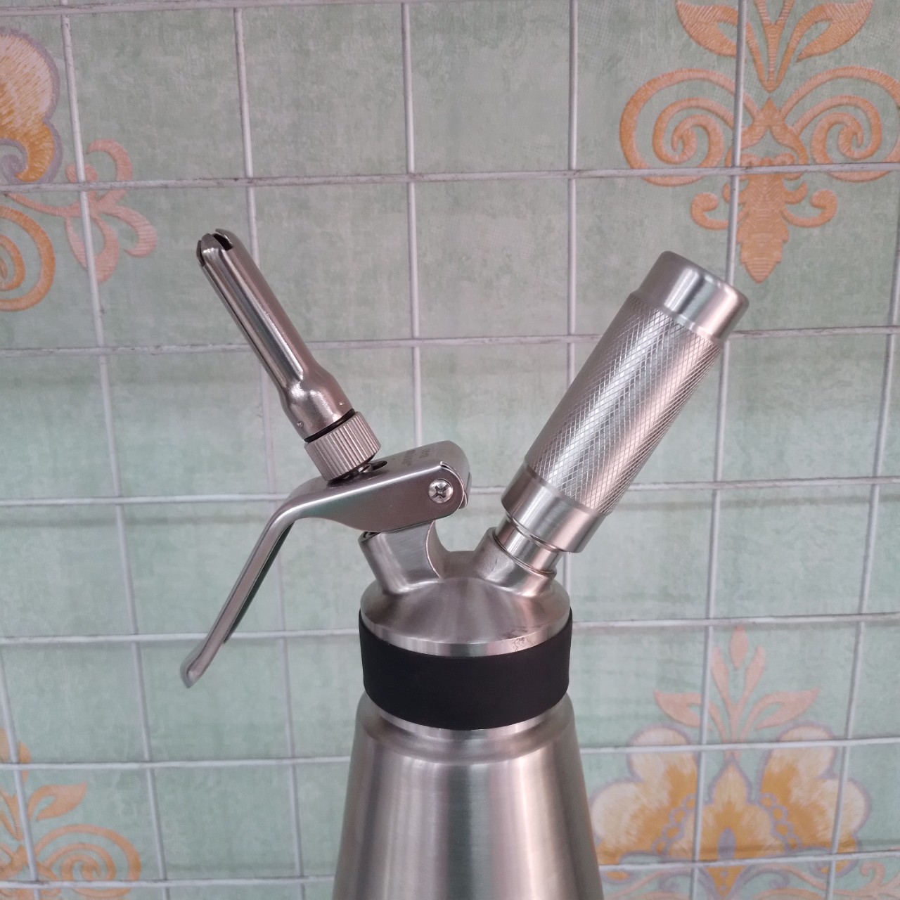 Bình xịt kem Cream Whipper dung tích 1 lít, chất liệu INOX