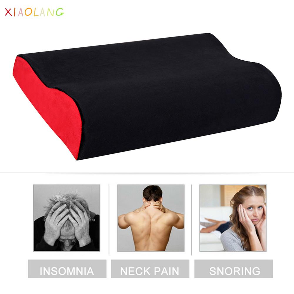 1 Máy Tính 50X30Cm Mút Gối Sợi Đàn Hồi Chậm Gối Massage Chỉnh Hình Cao Su Non Gối Cổ Cổ Tử Cung Sức Khỏe chăm Sóc 5 Màu