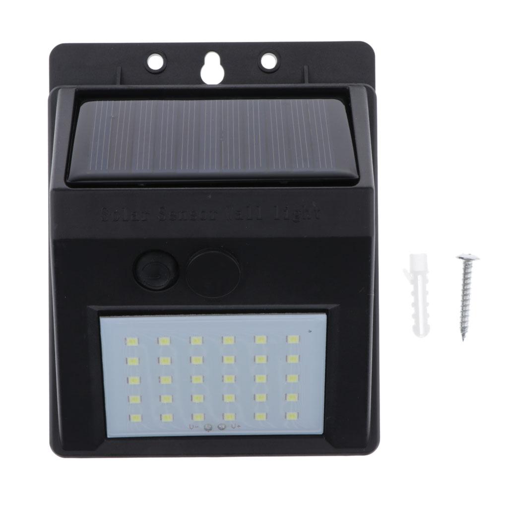 2x Solar Lights Outdoor Waterproof Solar Wall Lamp for Garden Pathway 30 LED