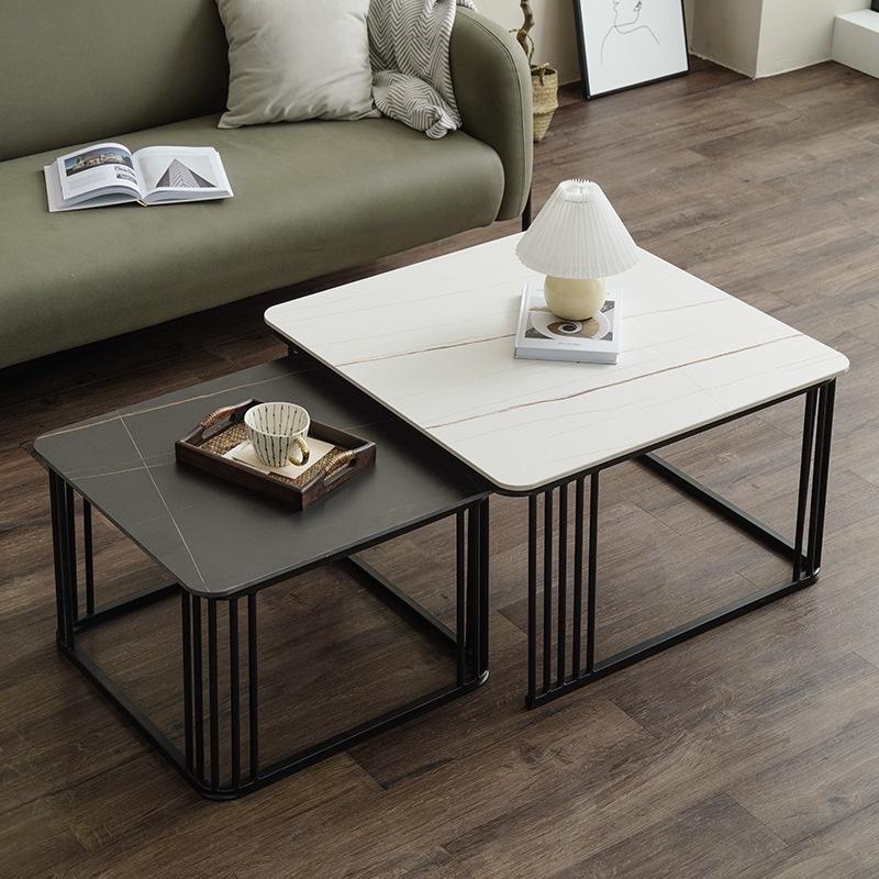 Bàn trà mặt đá sofa ceramic nhập khẩu, bàn phòng khách cao cấp phong cách hiện đại - Bảo hành 12 tháng