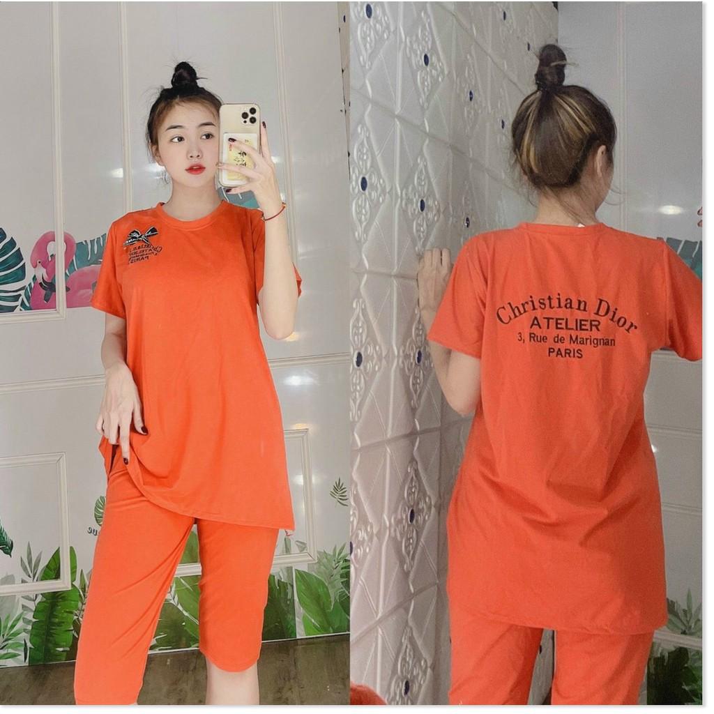 SET ĐỒ BỘ THUN NỮ,THIẾT KẾ HỌA TIẾT XINH XẮN,CHẤT LIỆU VÃI CO GIẢN 4C THỜI TRANG KME.STORE