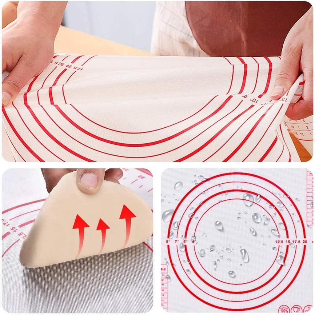 Thảm ANAEAT Bằng Silicon Nhào Bột Làm Bánh Pizza / Bánh Ngọt Cho Nhà Bếp Tiện Dụng