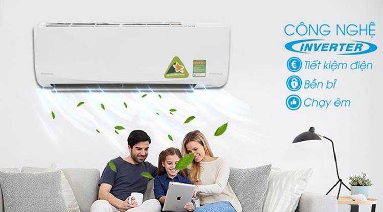 Máy Lạnh Daikin Inverter FTKQ25SAVMV (1.0 HP) - Hàng Chính Hãng