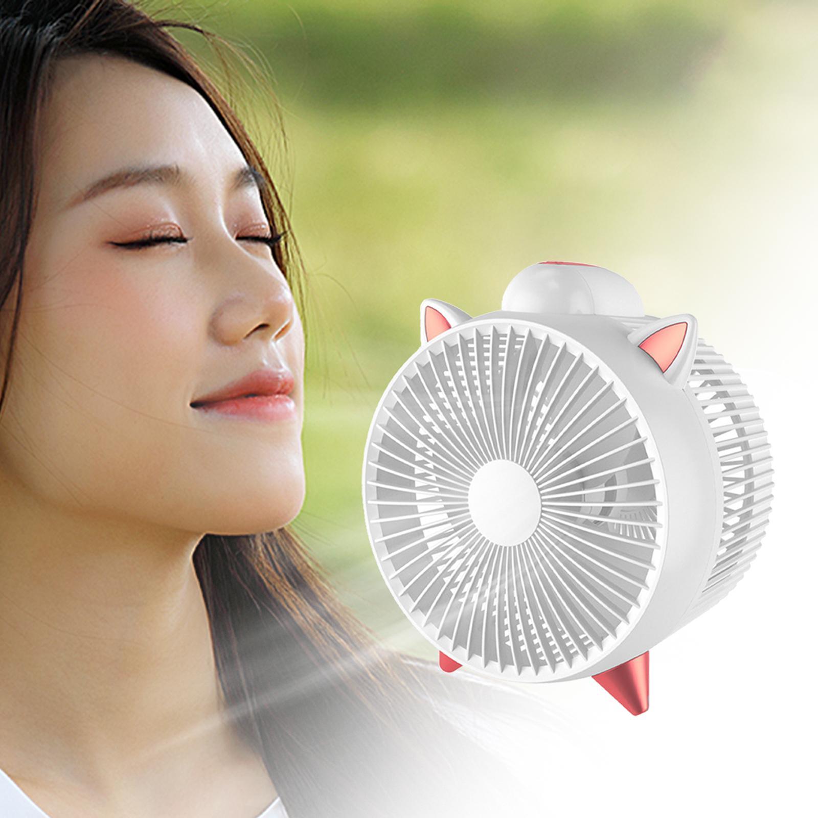 USB Desk Fan Strong Wind Small Silent Mini USB Fan for Outdoor Summer Travel