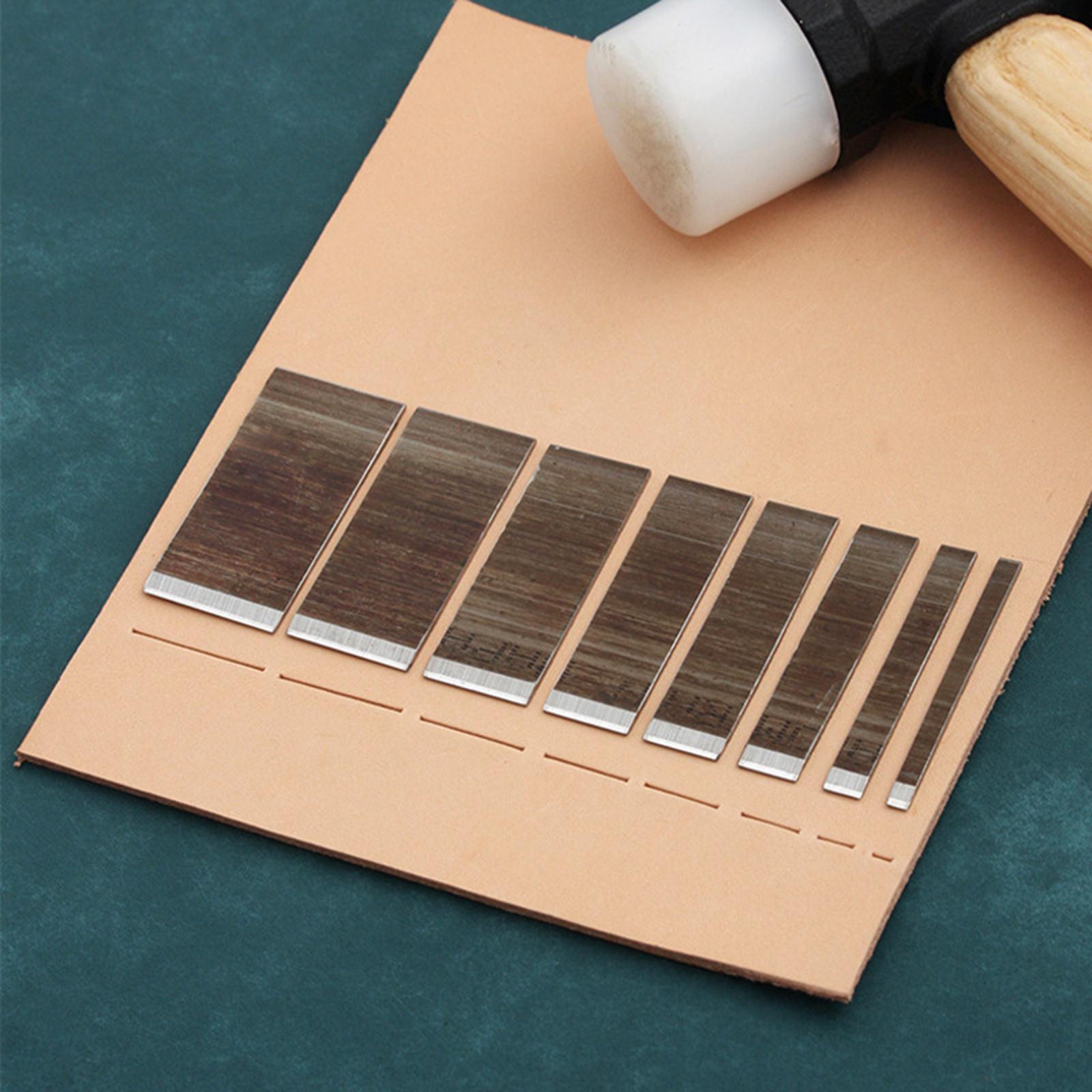 8x Leather Die Cutter Cutting Mold Puncher Stencil Leather Craft Tool Wallet