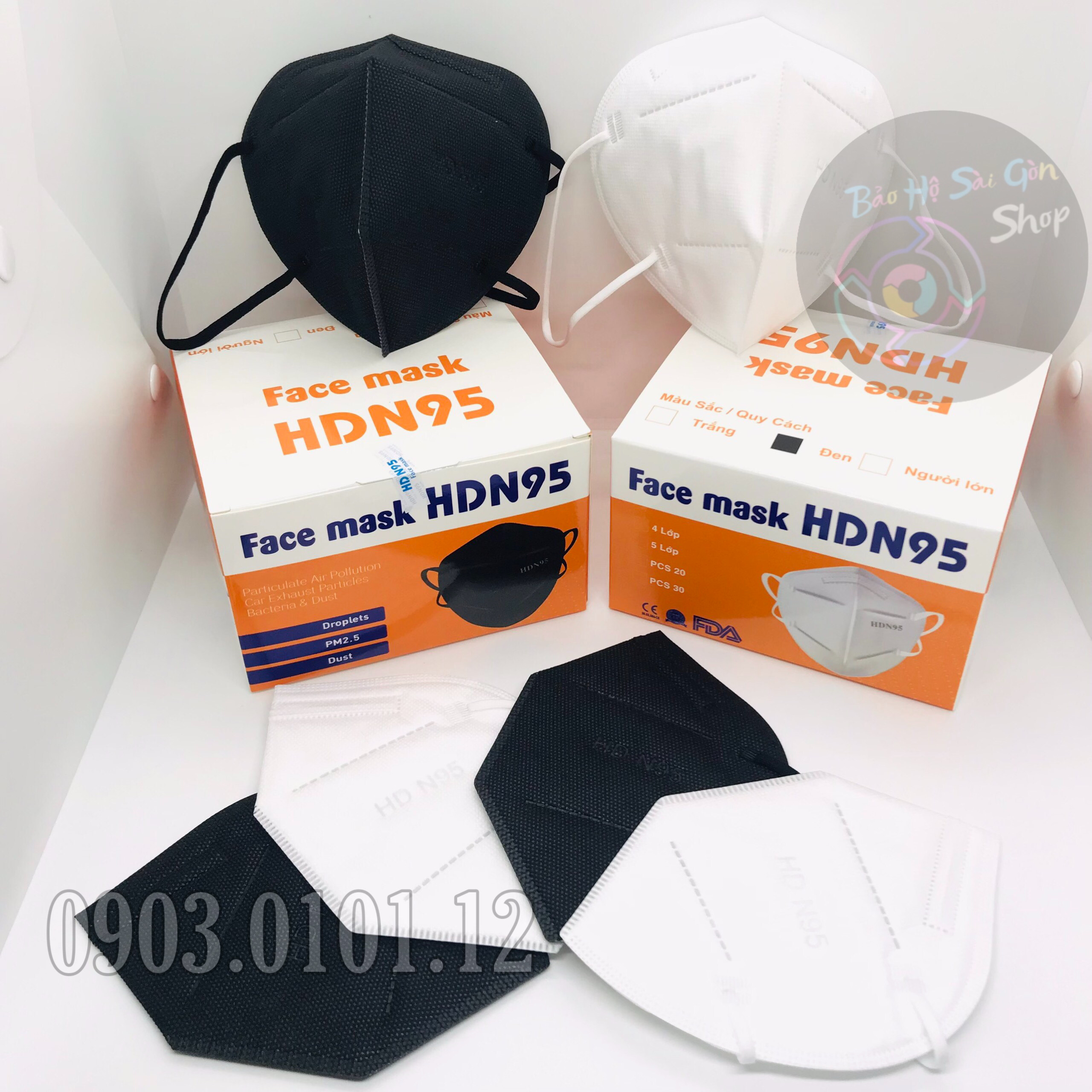 Khẩu Trang N95 [HD N95 - Chính Hãng - 5 Lớp Kháng Khuẩn - Hàng Chuyên Phân Phối Bệnh Viện, Xuất Khẩu