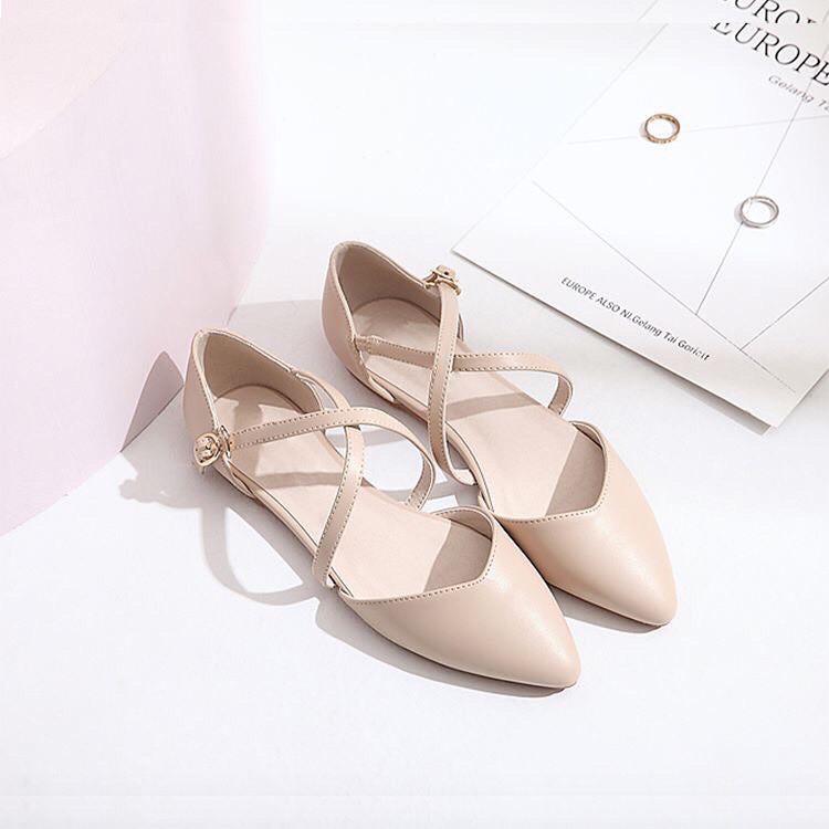 Giày bệt cam 3 cm dây quai chéo chữ X siêu xinh mã MT_B9