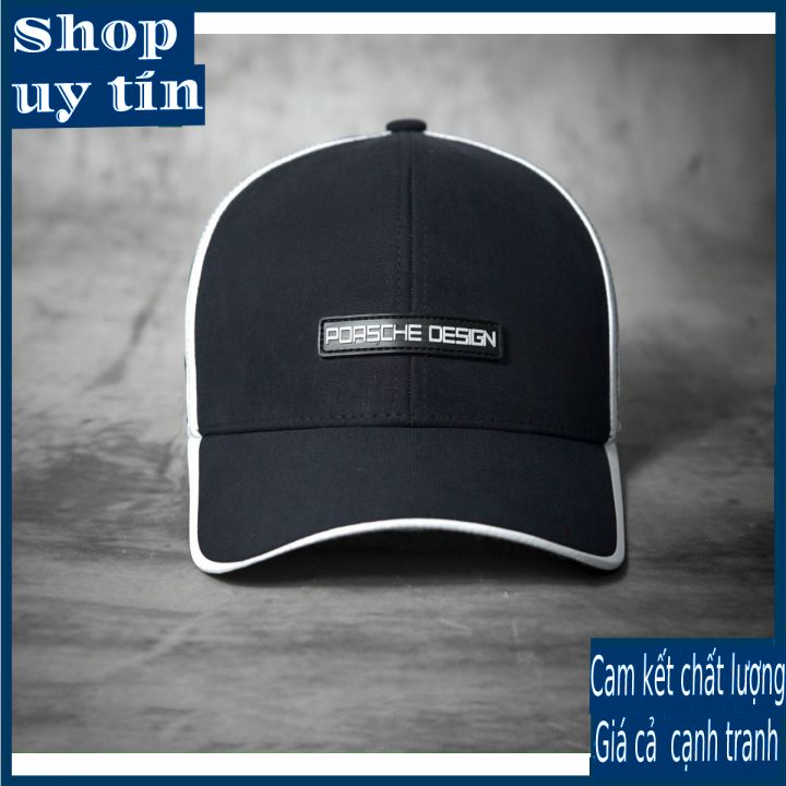 [ Miễn ship / giảm giá ] MŨ NÓN LƯỠI TRAI NAM NỮ  PORS.CHE CAO CẤP- màu đen