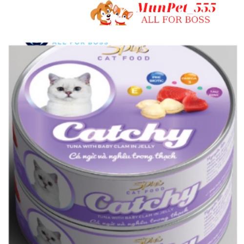 Pate dành cho mèo cưng dạng lon CATCHY 5PLUS 170g