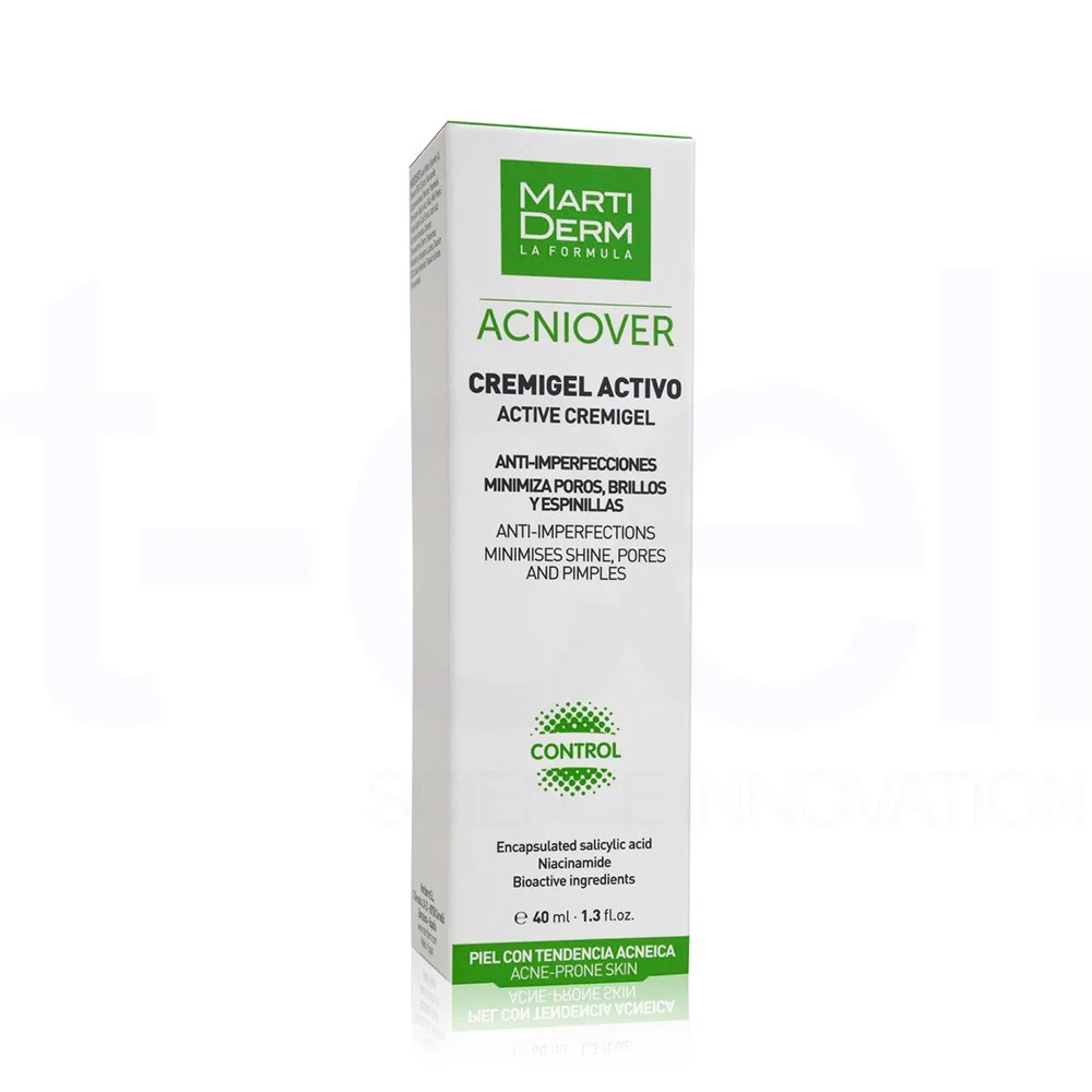 Kem dưỡng giảm nhờn, mụn & se lỗ chân lông MartiDerm Acniover Cremigel 40ml