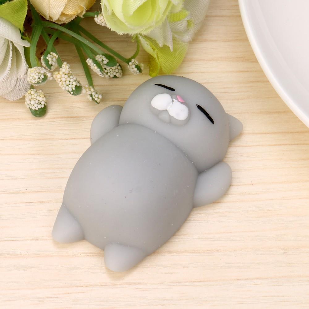 Đồ chơi đàn hồi hình mèo Mochi giúp giảm căng thẳng shop squishy
