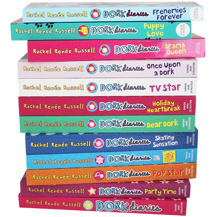 Truyện thiếu nhi tiếng Anh - Dork Diaries 12 Books Collection Set