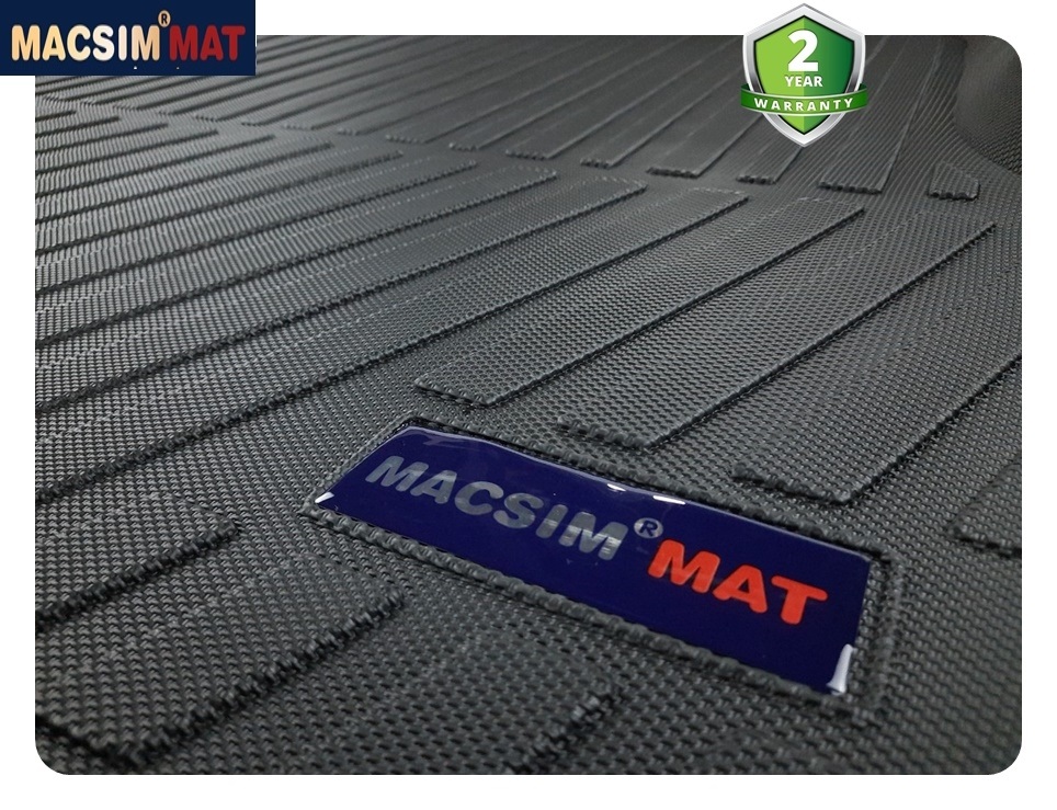 Thảm lót cốp xe ô tô Nissan Teana 2011-2016 nhãn hiệu Macsim chất liệu TPV màu đen hàng loại 2