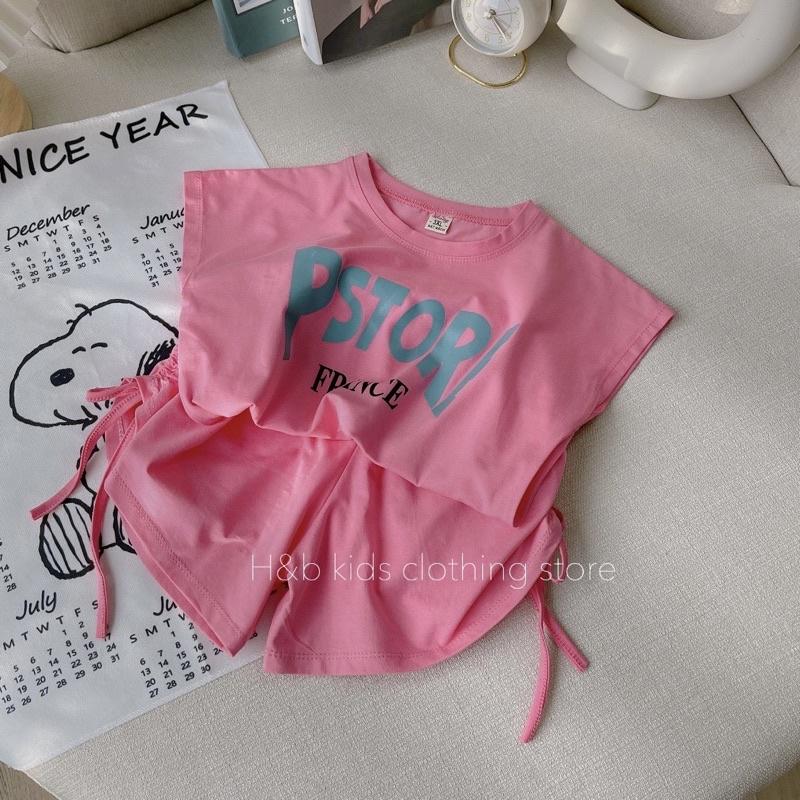 Bộ cộc tay Bé gái size đại️M0034️ Bộ quần áo bé gái từ 17-30kg, chất cotton 4 chiều mềm mịn thấm hút mồ hôi tốt