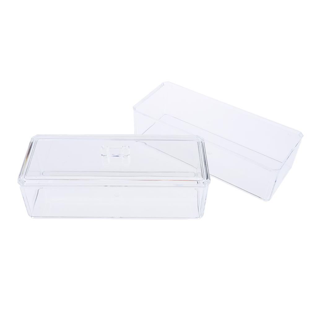 Large Acrylic Makeup Brushes Cosmetic Organizer Holder Jewelry Storage Case