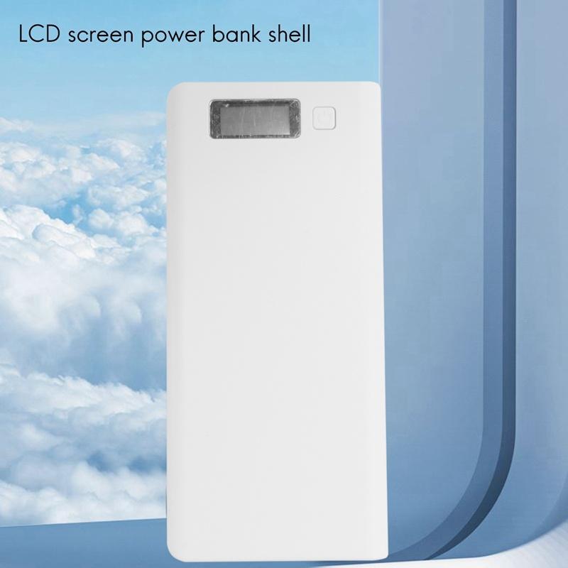 Hộp Pin Dự Phòng Tự Làm 8x18650 Hai Cổng USB Màn Hình LCD 18650