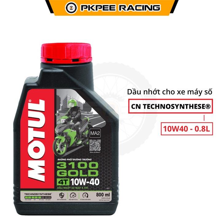 Dầu Nhớt Xe Máy Motul 3100 Gold 4T 10W40 Dung Tích 0.8L, 1L - PKPEE