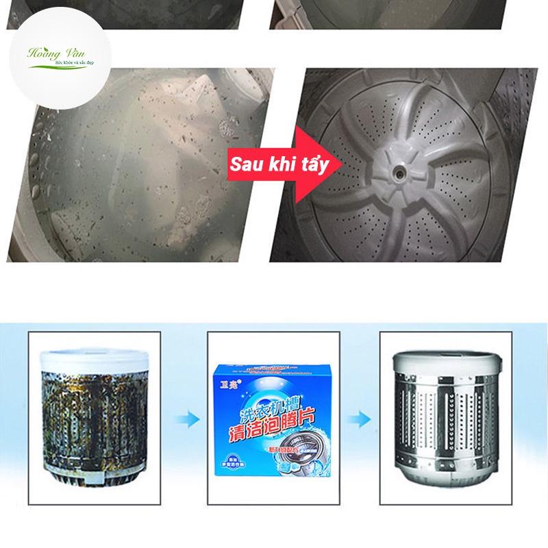 Viên tẩy lồng máy giặt diệt khuẩn 99% - Hộp 12 viên