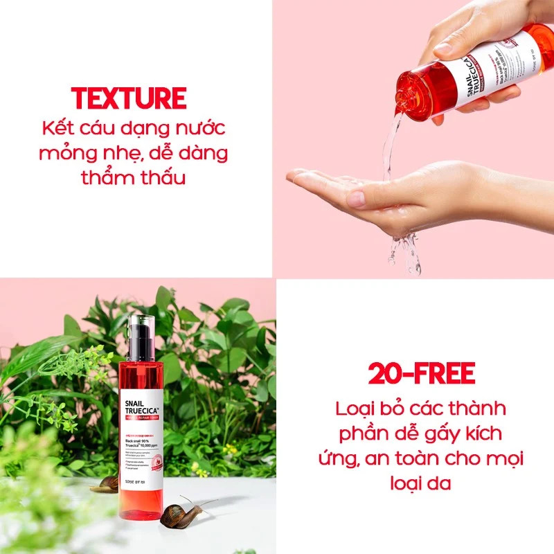 Nước hoa hồng Some By Mi Snail Truecica Miracle Repair Toner