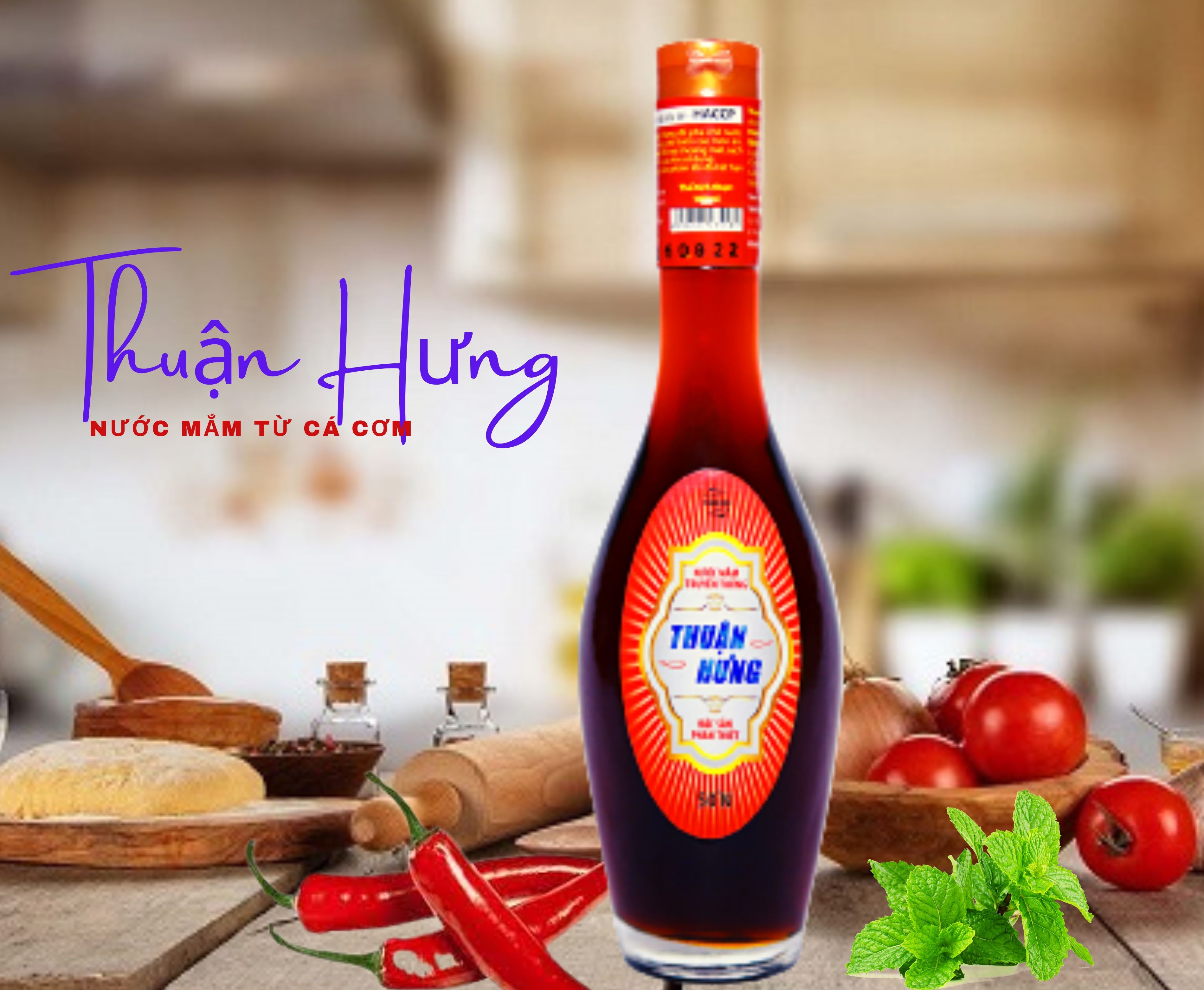 NƯỚC MẮM PHAN THIẾT CHAI THỦY TINH - THUẬN HƯNG 50 ĐỘ ĐẠM/1 THÙNG 20 CHAI 180ML