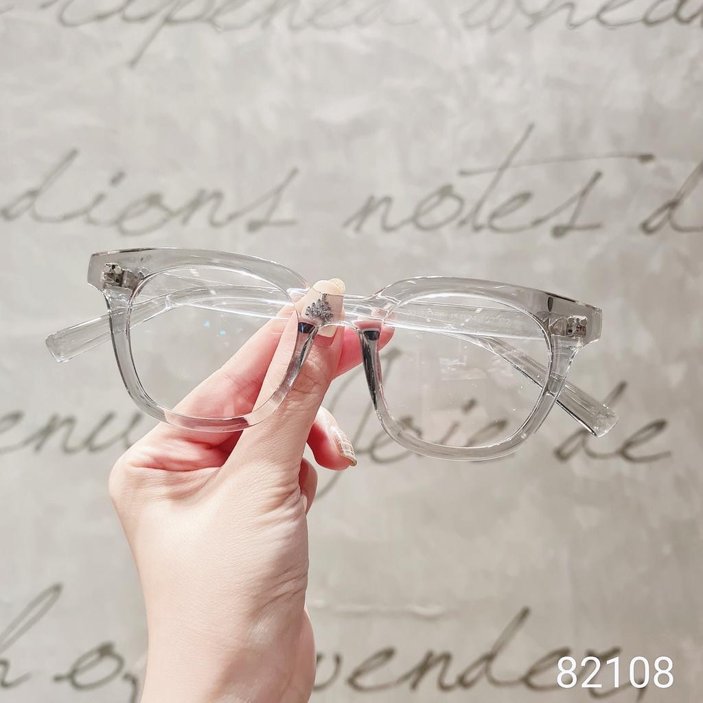 Gọng kính vuông nam nữ LILYEYEWEAR mắt chống ánh sáng xanh kèm tròng râm chống tia UV400 82108