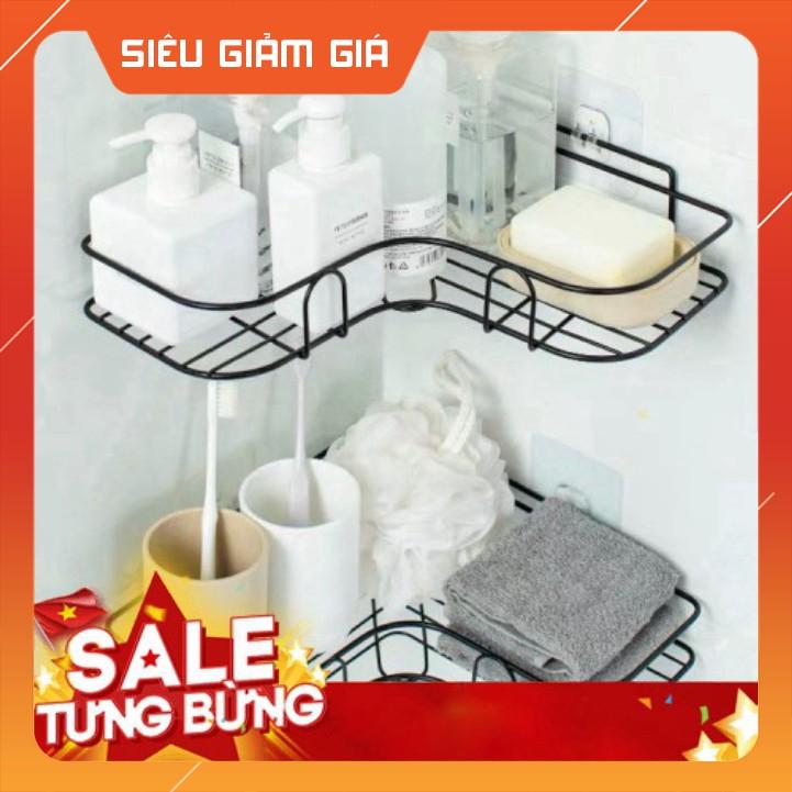 Kệ nhà tắm ,Kệ góc dính tường phòng tắm, nhà bếp cao cấp – Gắn siêu chắc không cần khoan tường