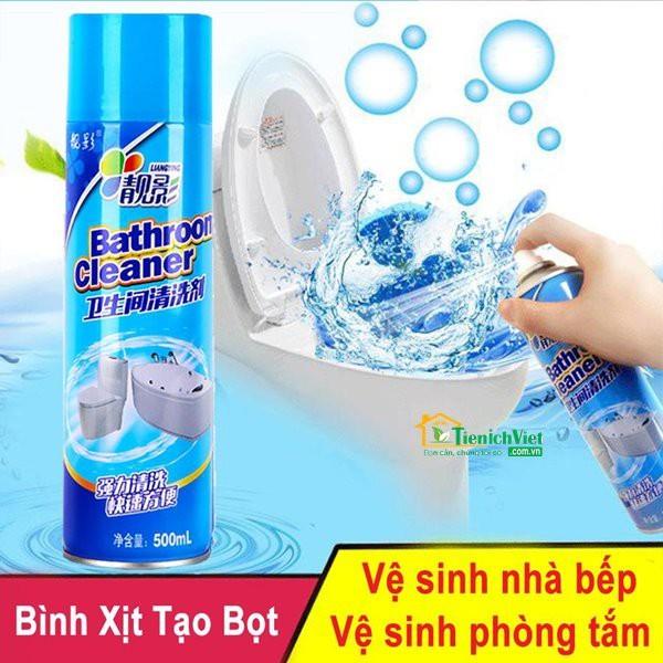 Chai xịt bọt tuyết tẩy rửa vệ sinh nhà tắm Bathroom Cleaner 500ml