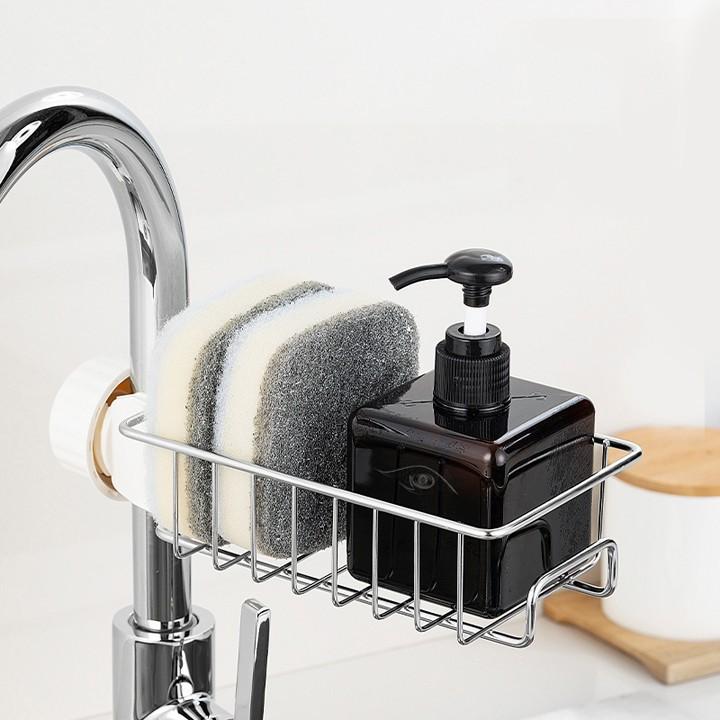 Giá để đồ treo bồn rửa bát bằng inox bền đẹp chắc chắn