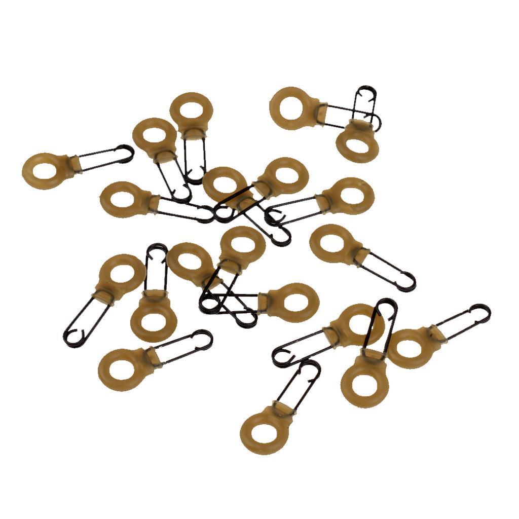 Lot 20 Pieces Multi Clips Double Hook Quick Change Clips Carp Fishing Tackle Swivels Lead Rigs Links Coarse Fishing