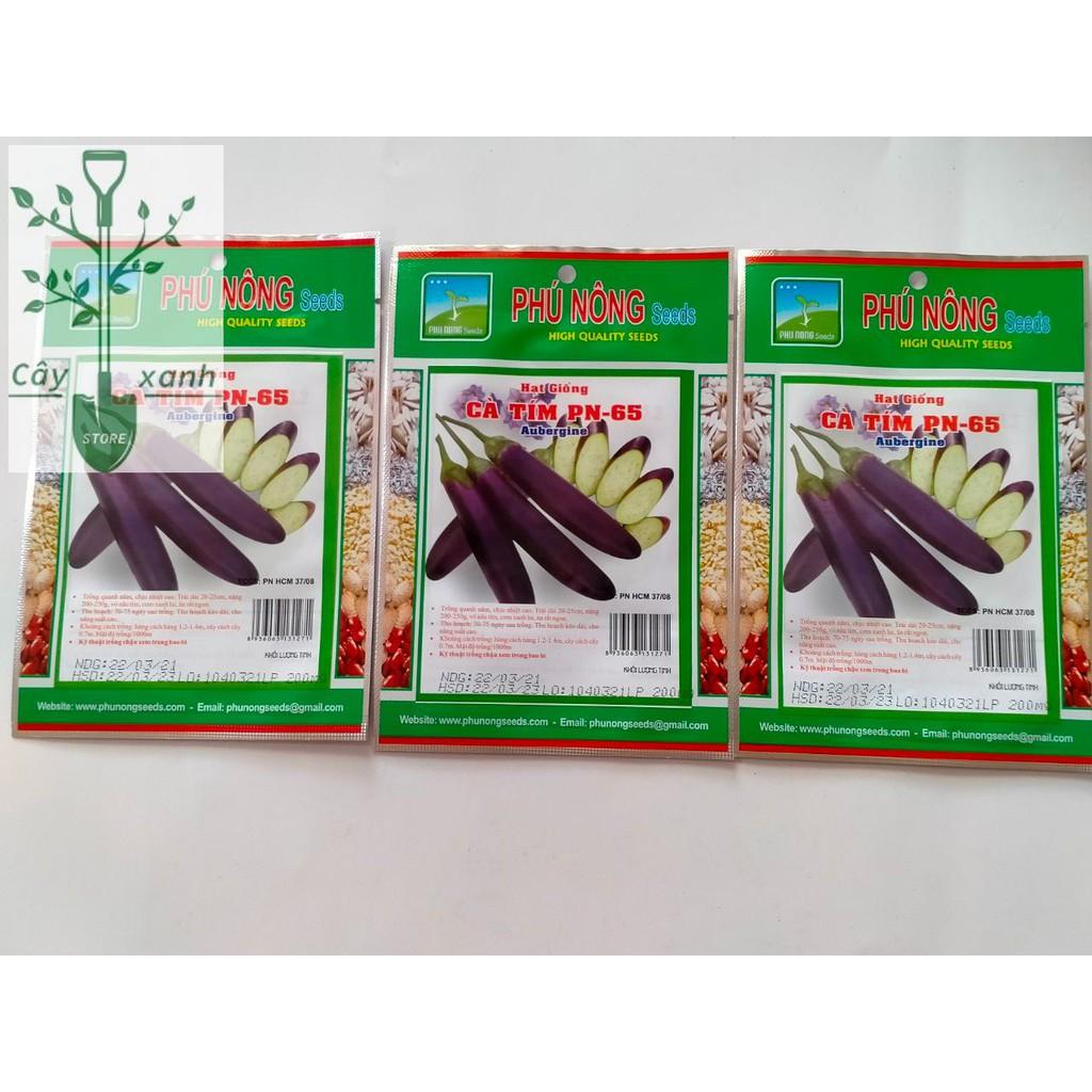 Hạt Giống Cà Tím Dài Cao Sản 0,2Gr Siêu Trái - Phú Nông Seeds