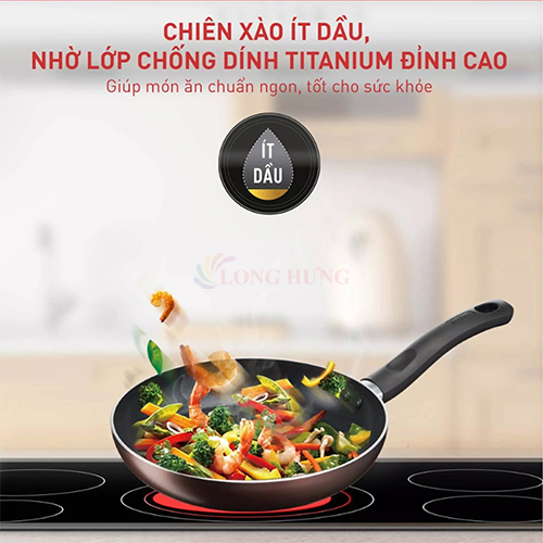 Chảo sâu lòng Tefal Day By Day (24cm/28cm) - Hàng chính hãng