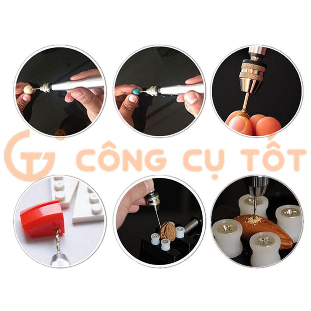 Đầu kẹp mũi khoan chuôi tròn 0.3-3.4mm cho máy đa năng