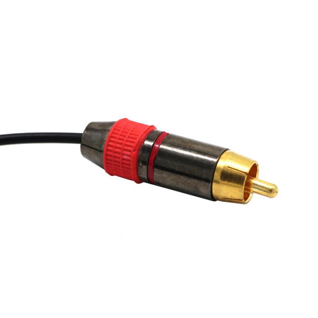 Gold-Plated 3.5mm Female to 2 RCA Male Y Splitter Audio Adapter Cable