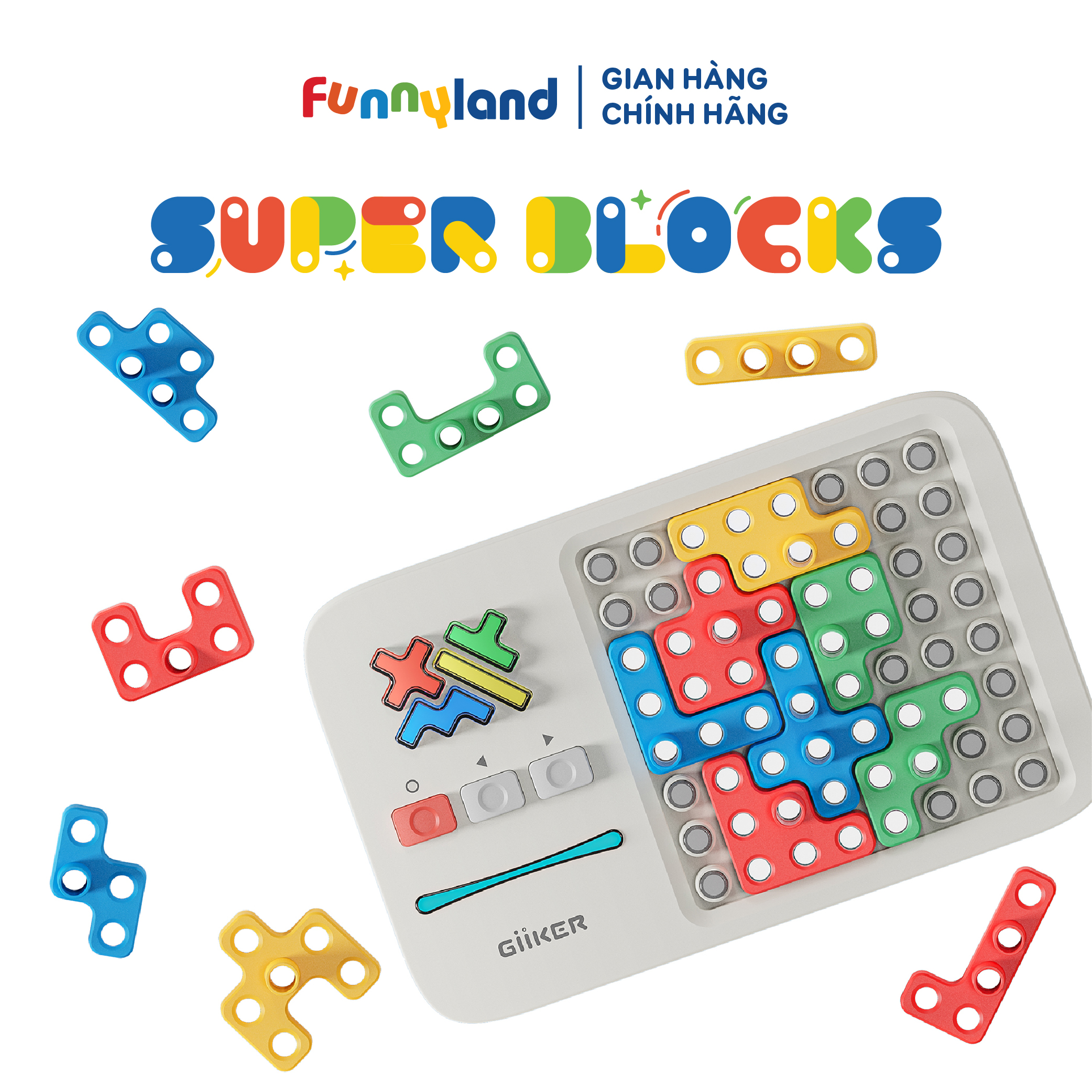 Đồ chơi ghép hình thông minh Giiker Super Blocks