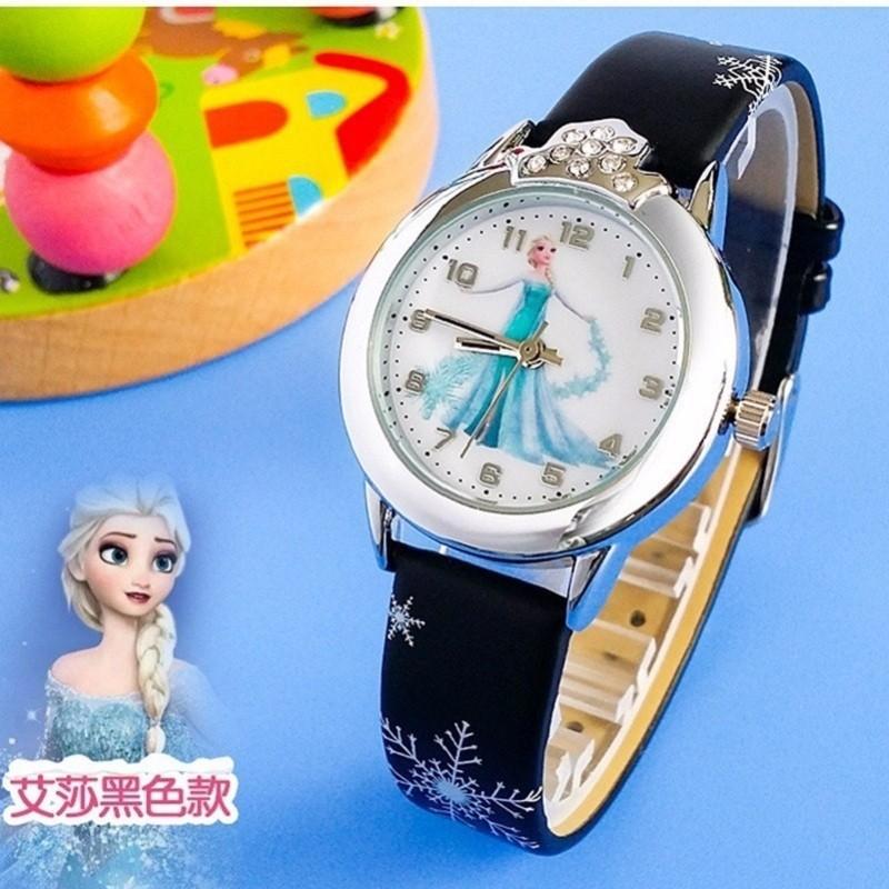 Đồng hồ mặt tròn họa tiết hoạt hình Frozen độc đáo DMS3459