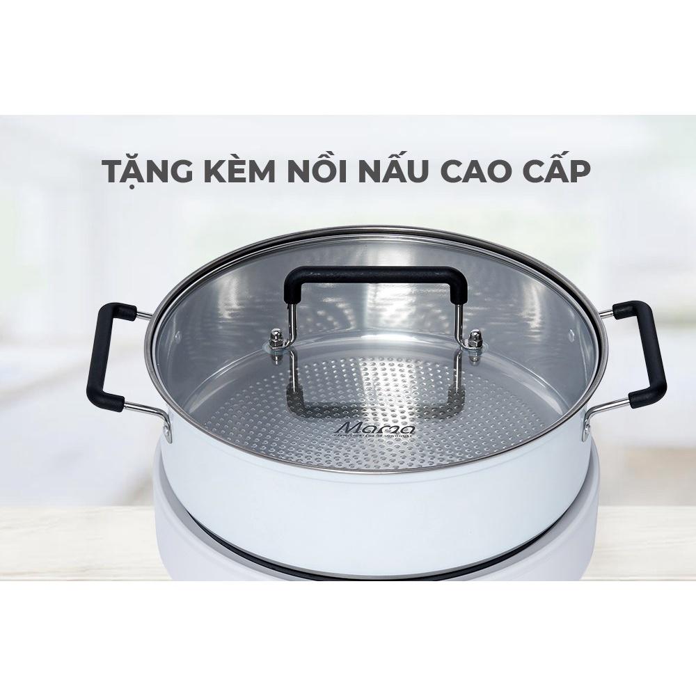 Bếp từ đơn Sunhouse Mama SHD6882, Công suất 2000W, Tặng kèm nồi lẩu, Hàng chính hãng - Bảo hành 24 tháng