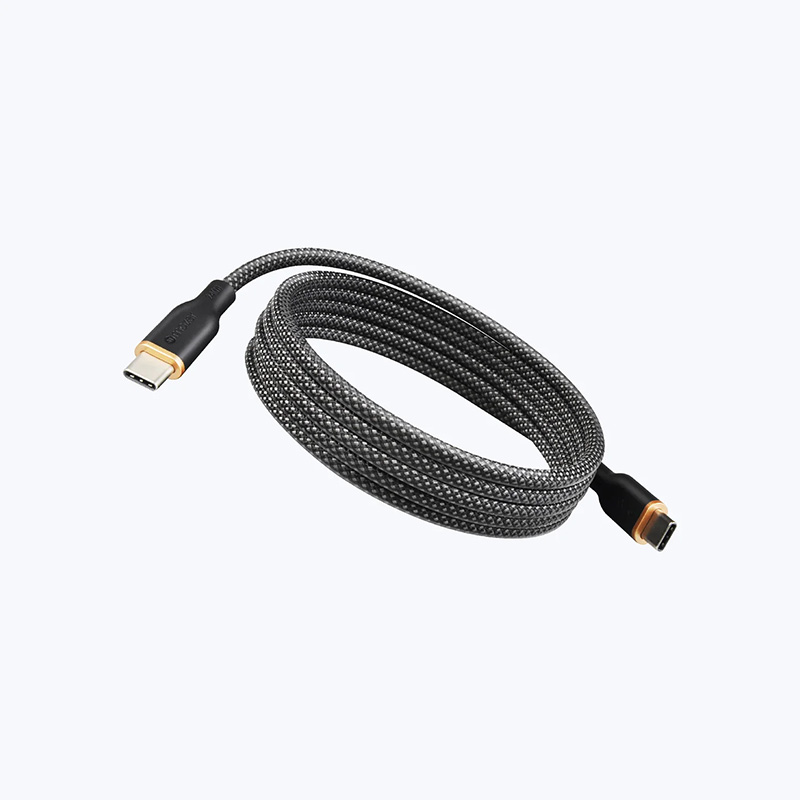 Dây Cáp Sạc MAZER InfiniteLINK COBRA Magnetic 240W Type C to C Thiết Kế Độc Đáo Với Nam Châm Tự Dính Giúp Gấp Gọn Dây Hàng Chính Hãng