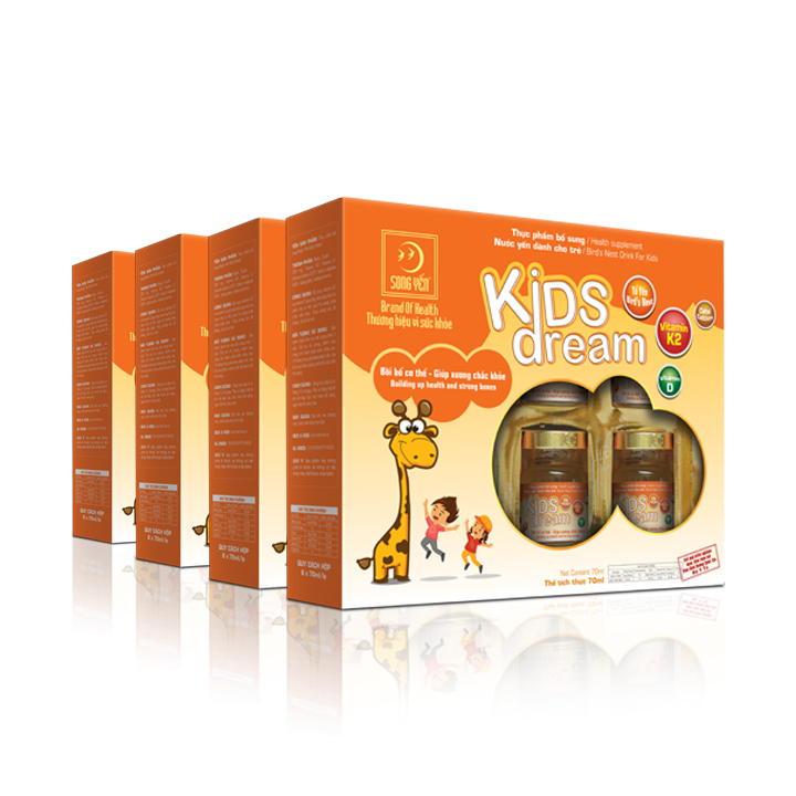 Combo 4 Nước Yến Dành Cho Trẻ Em Kids Dream
