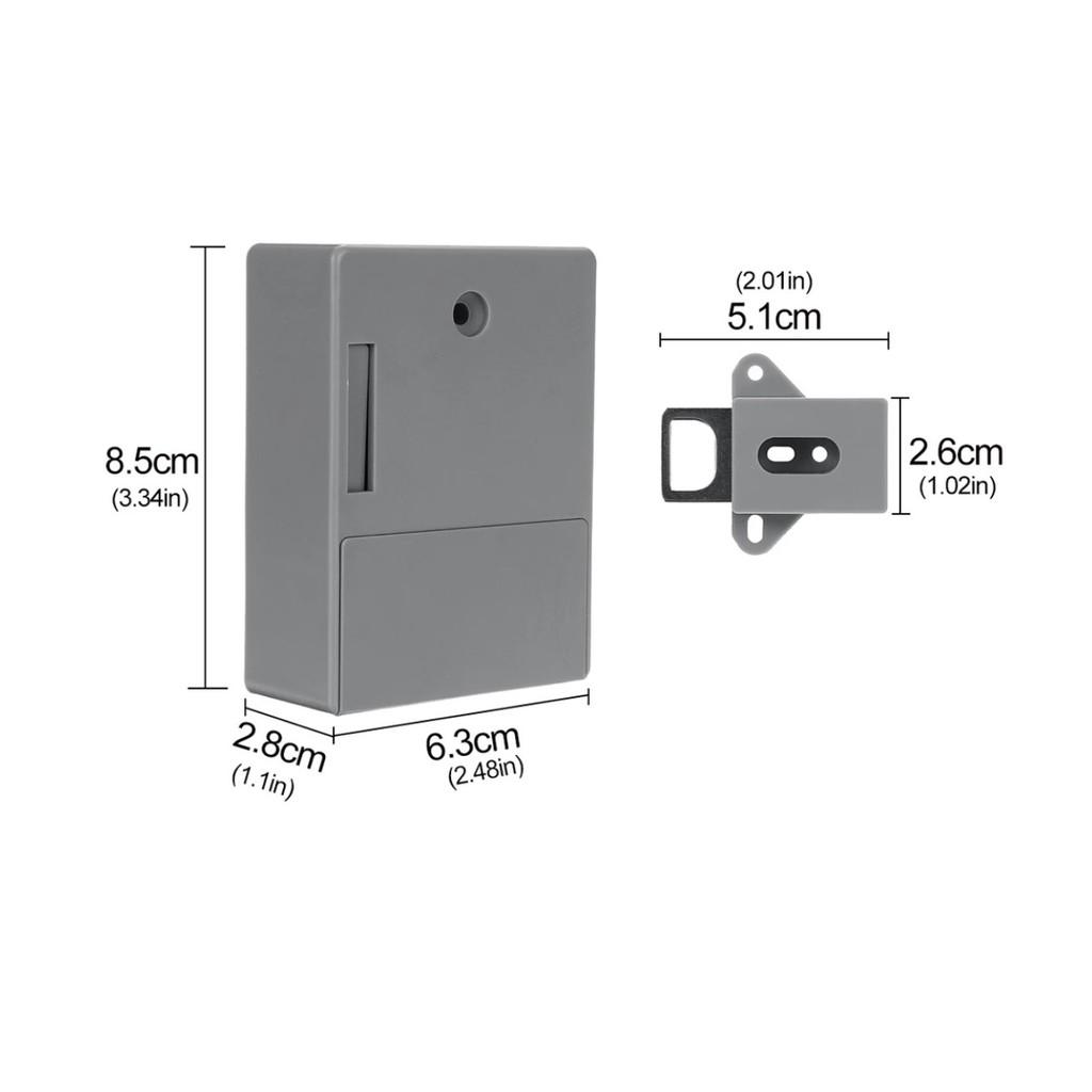 Khóa Tủ Smart thiết kế thông minh Cabinet Lock RFID - Tặng 1 thẻ, 1 móc khóa - AsiaMart