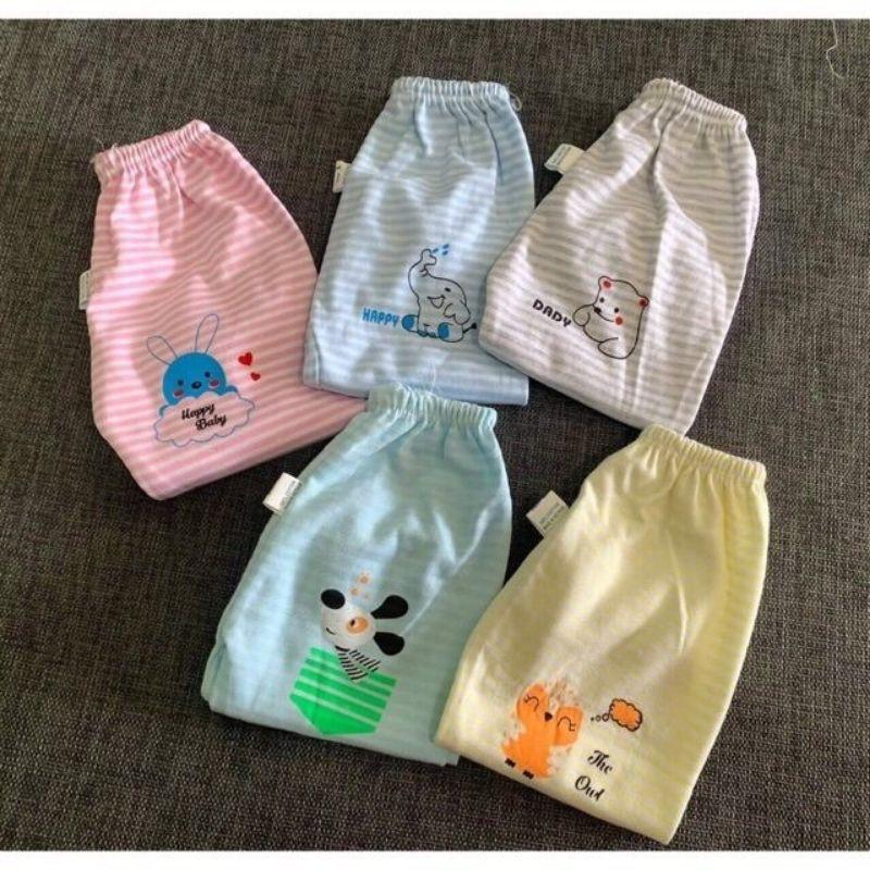 Quần chục dài cotton nỉ bo gấu cho bé