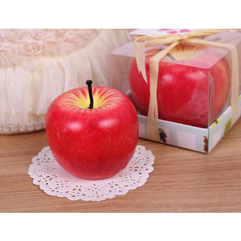 Emulational Apple Orange Candle Christmas Eve Gift Fruit Scented Candle