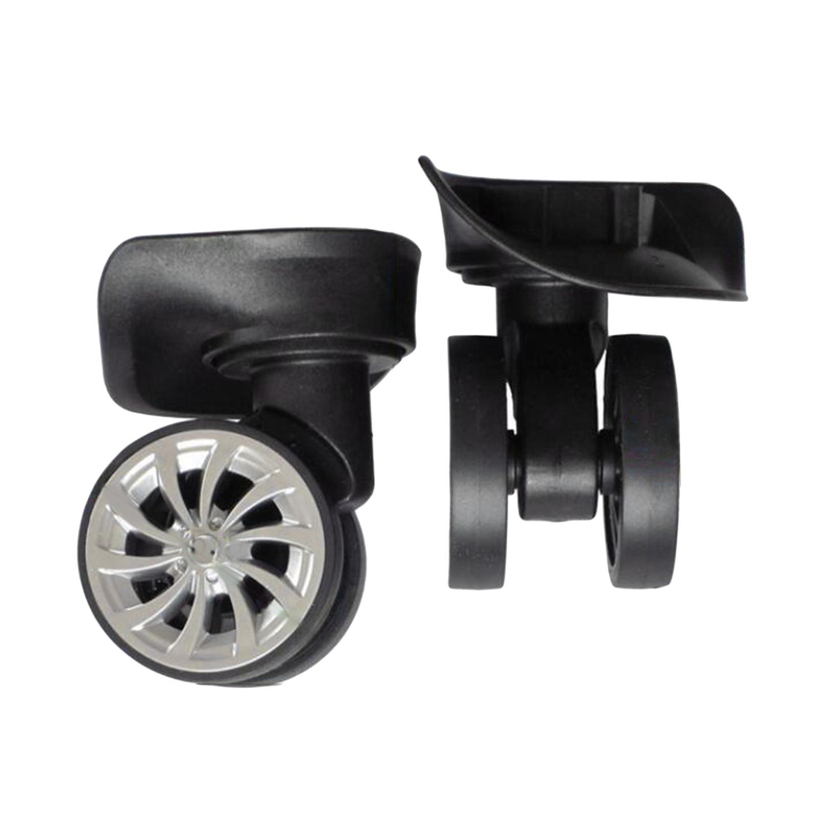 2 Pieces Suitcase Luggage Swivel Caster Wear Resistant Repair Luggage Wheels