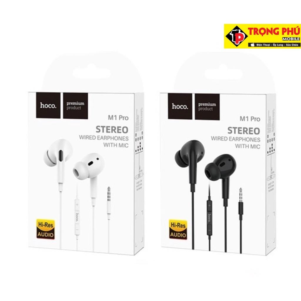 Tai nghe nhựa TPE jack 3.5mm có mic chính hãng Hoco M1 Pro