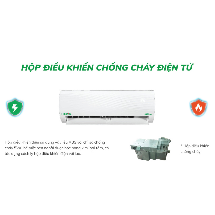 Máy lạnh Hikawa Inverter 1.5HP HI/K-VC15A - Chỉ giao HCM