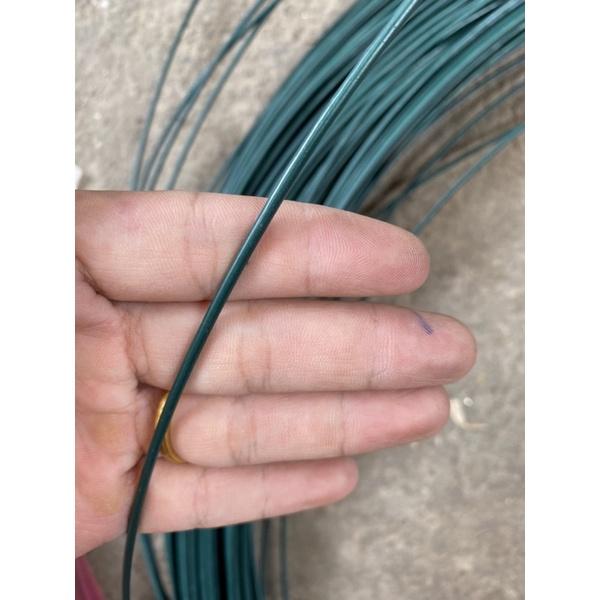 5 Mét dây thép bọc nhựa không rỉ màu xanh loại 2,5 li