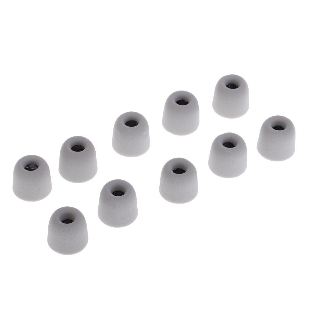 30 pcs 4.5mm Replacement Eartips Bud Earbud Memory Foam For Earphone