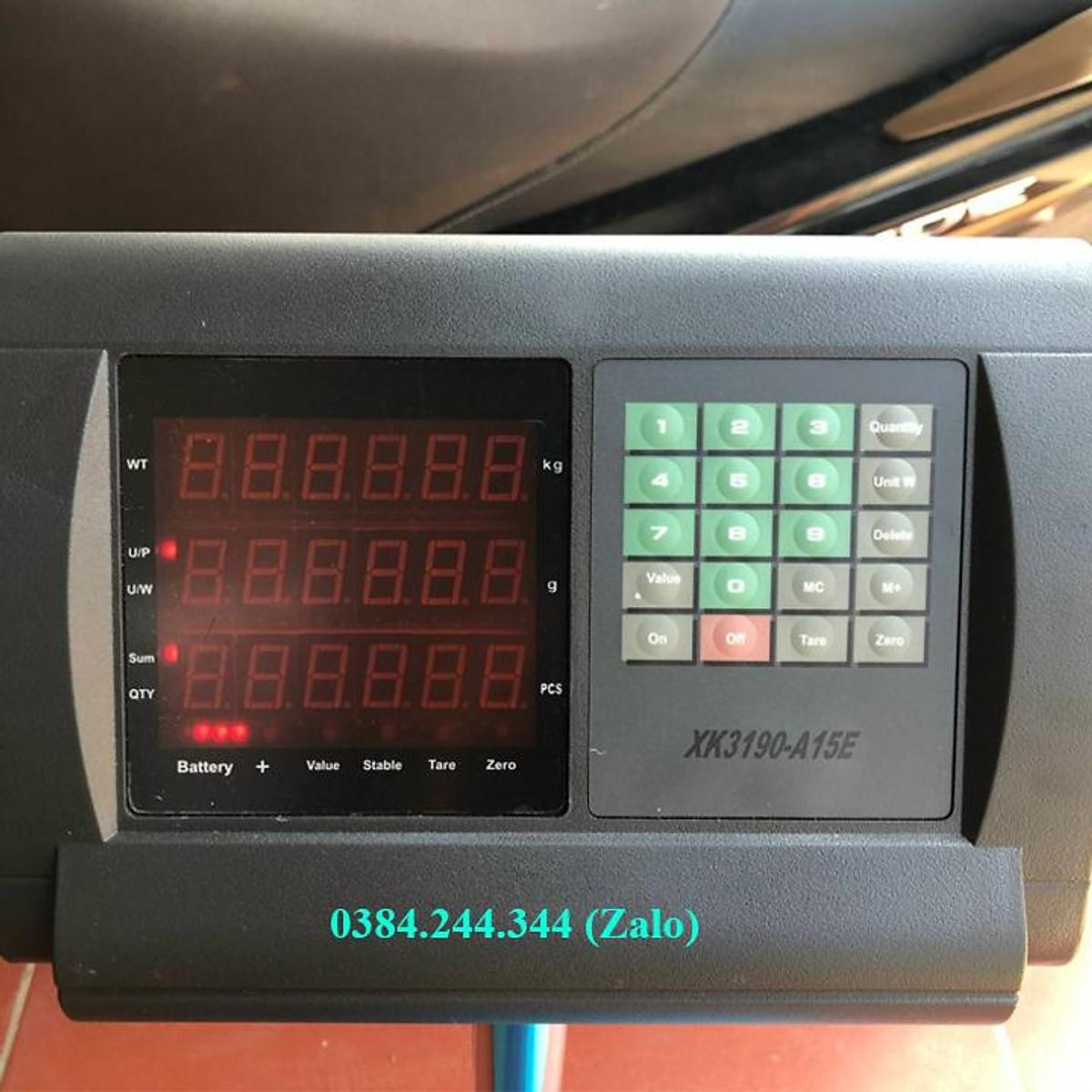 Cân bàn điện tử tính tiền/ Đếm mẫu Yaohua A15E, Mức cân 100kg, độ chia 0.02kg, Bàn cân kích thước 40x50cm