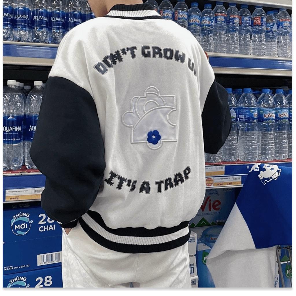 ÁO KHOÁC NỈ HOODIE NÚT BẤM PHONG CÁCH BOMBER -26 TKT