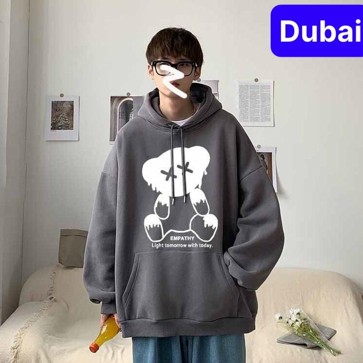 ÁO KHOÁC HOODIE NAM NỮ UNISEX CHẤT NỈ HÌNH GẤU EMPATHY PHONG CÁCH CAO CẤP MỚI - DUBAI FASHION